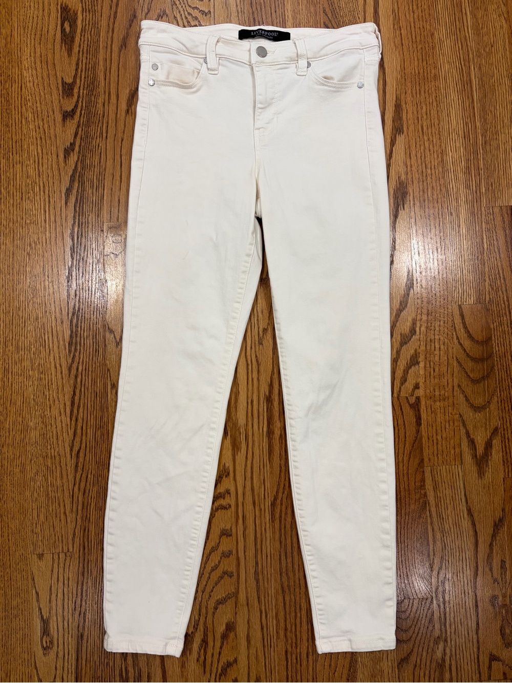 Liverpool Ankle Skinny Cream Tan Jeans (4/27)